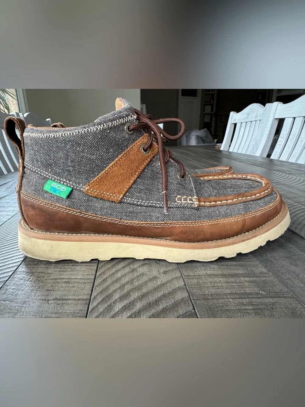 Twisted X Men's ecoTWX 4-inch Wedge Sole Boots Eco-Friendly  Men's Size 10.5